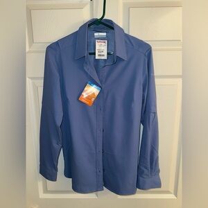 Blue Columbia, sun shirt new with tags size small